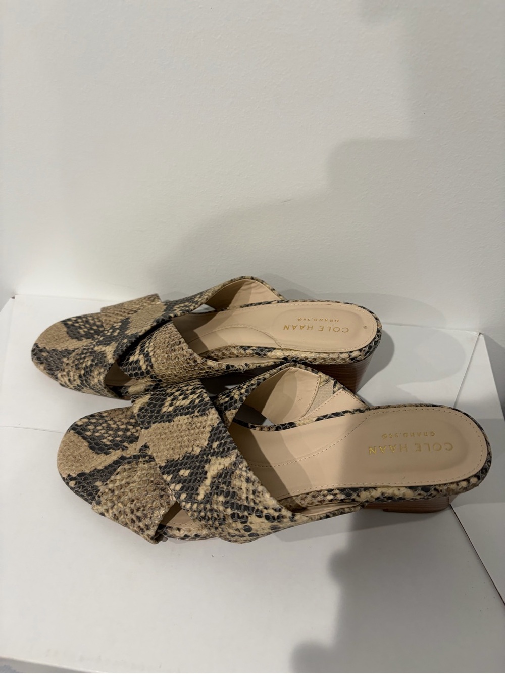 Cole Haan Adley Grand Wedge Sandals - Size 8